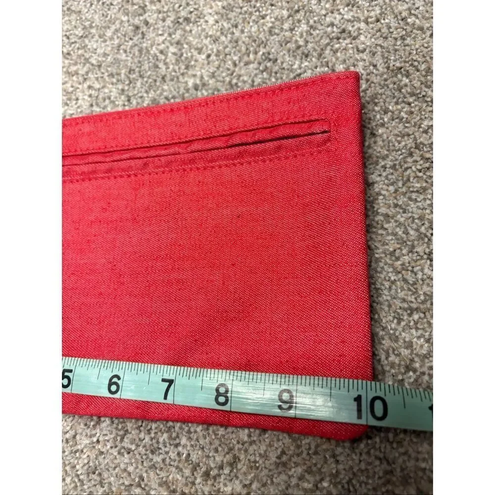 Clarins cosmetic make up bag with additional zip pocket